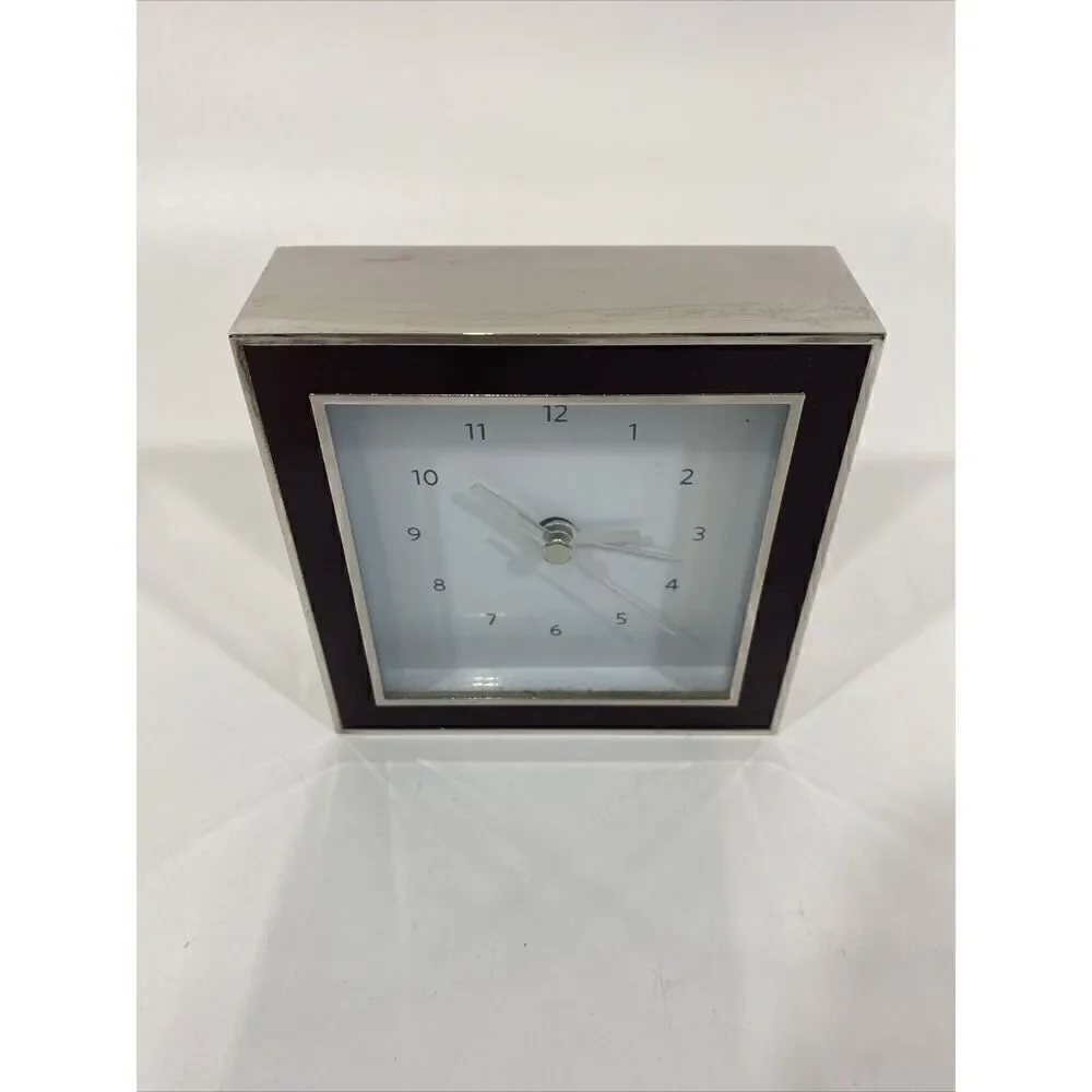 Restoration Hardware Desk Clock Chrome‎ Discontinued Parts Or Repair